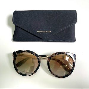 Dolce and Gabbana Sunglasses Tortoise Shell Round
